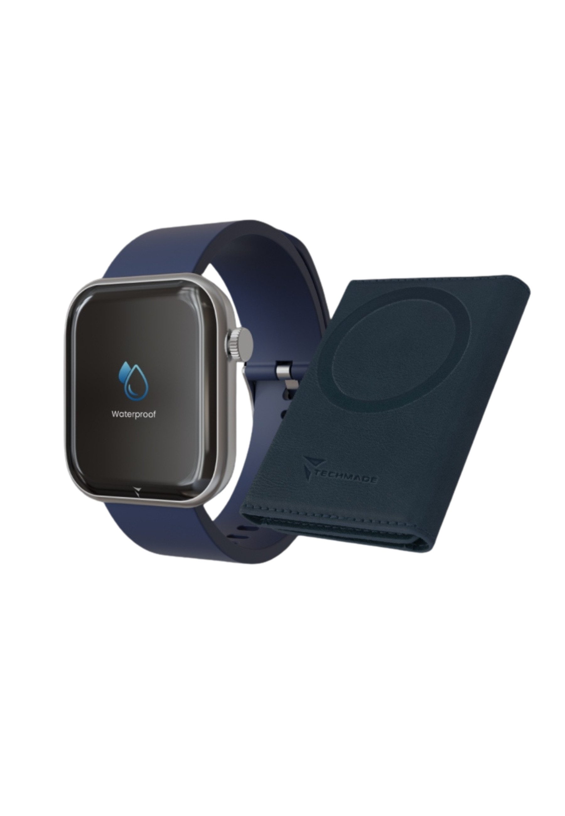 Techmade Smartwatch Glam mit Künstlicher Intelligenz - Bundle-Pack Smartwatch (TechS) Set