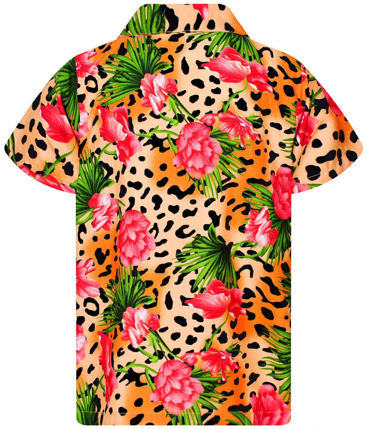 King Kameha Hawaiihemd Leopard Flowers Funky Hawaii-Hemd Herren Kurzarm Fro günstig online kaufen