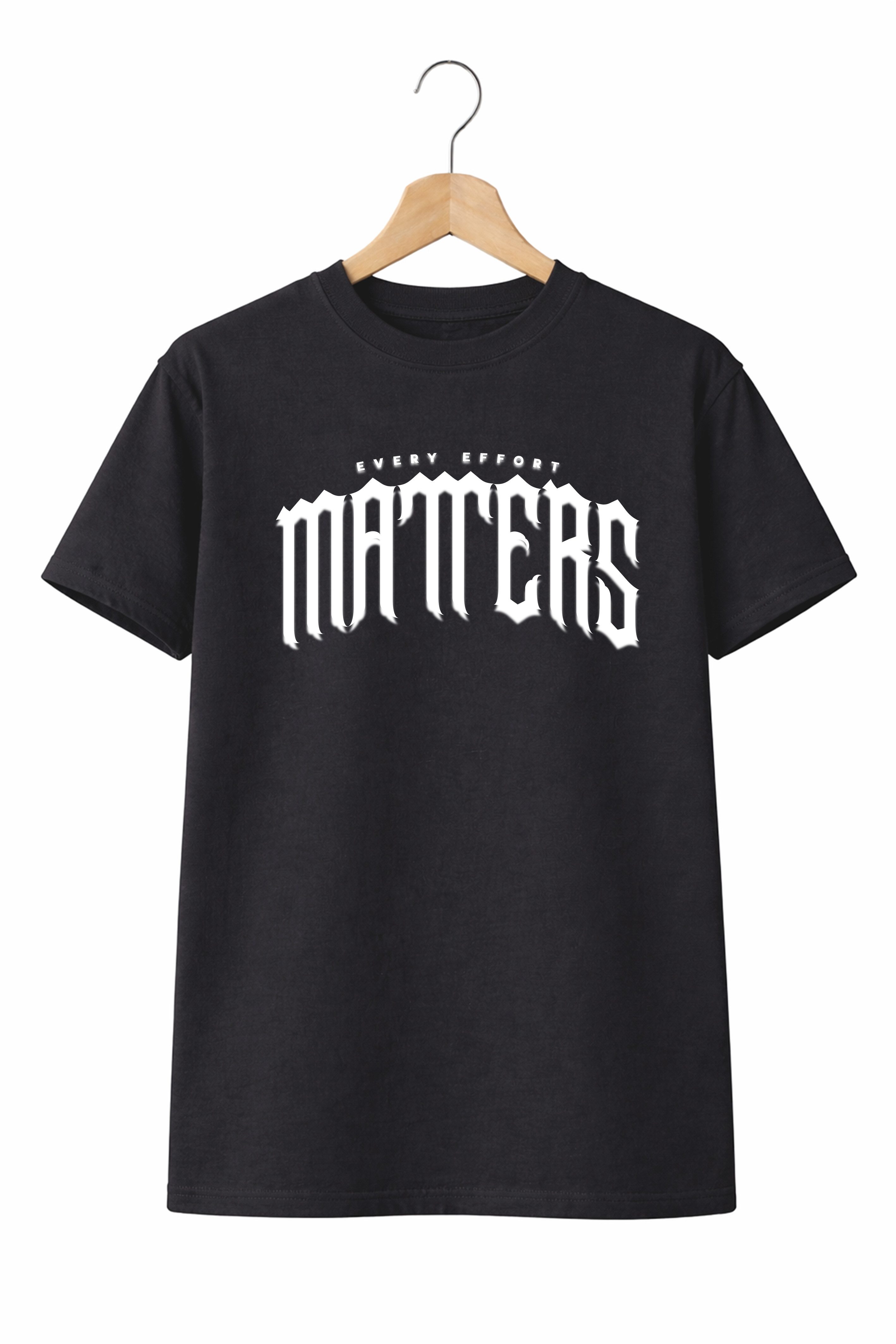 Banco T-Shirt Matters Print Shirt (Einzelartikel) Herren Baumwollshirt Matters Print Rundhals Kurzarm Casual Fit Look
