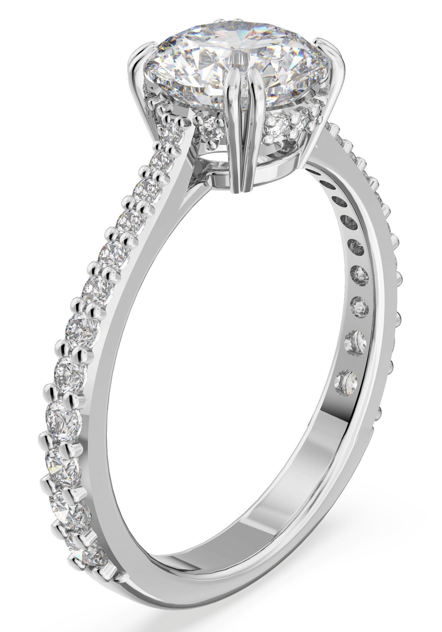 Swarovski Fingerring Stilla Round Cocktail, mit Swarovski® Kristall günstig online kaufen