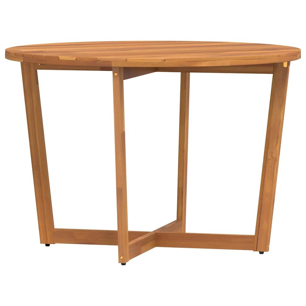 vidaXL Gartentisch Garten-Esstisch Rund Ø110x75 cm Massivholz (1-St)