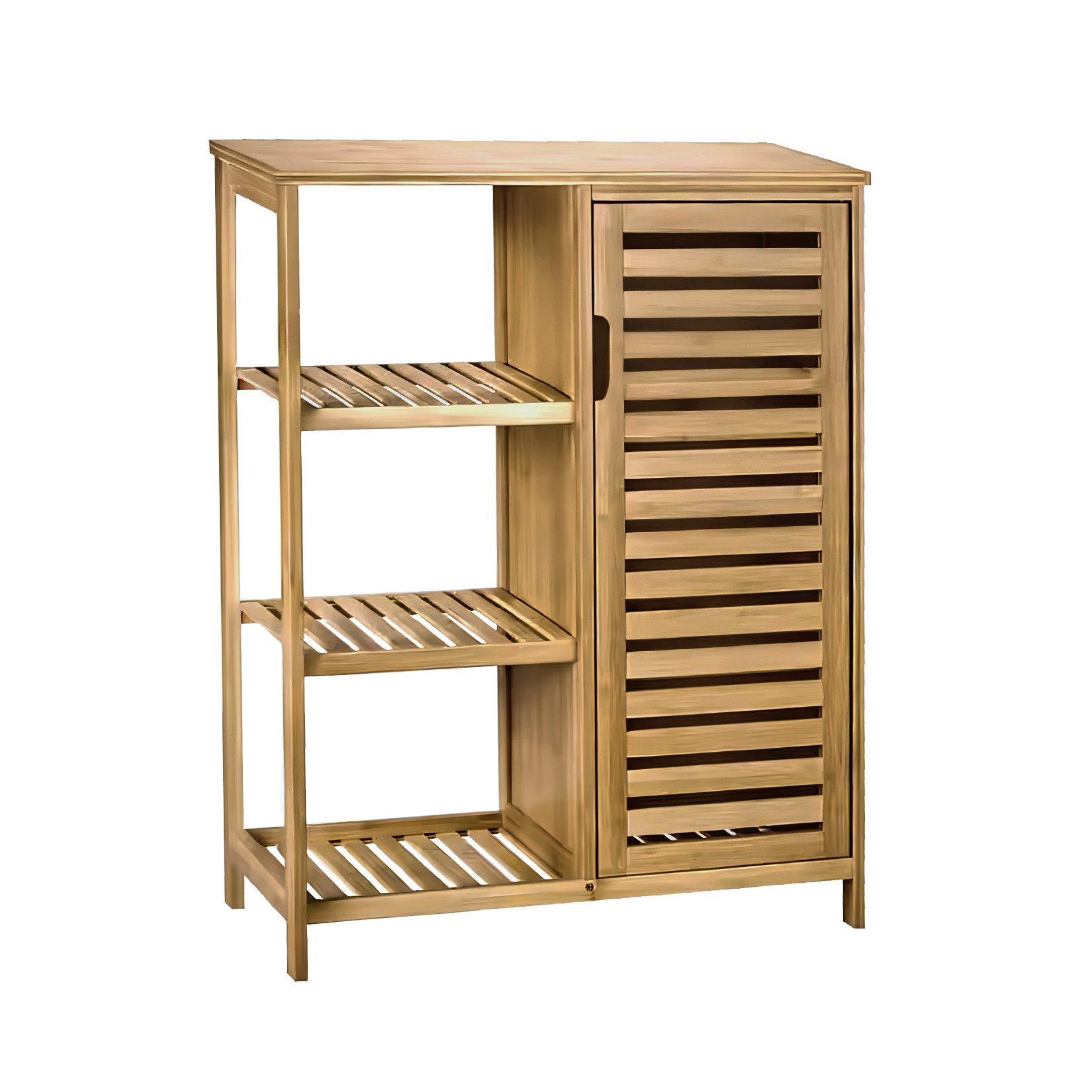 AD.CON Badregal Badezimmerschrank Bambus Badregal mit günstig online kaufen