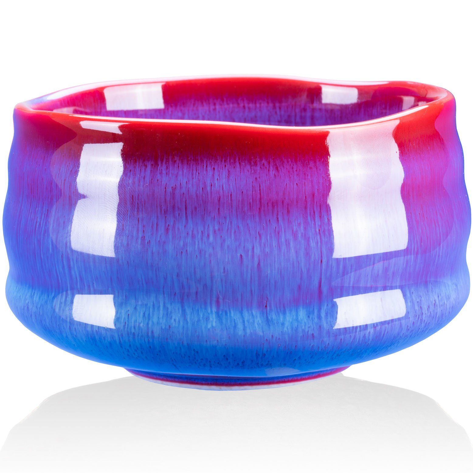 Goodwei Teeservice Matcha-Set "Seiun" mit Teeschale, Matchabesen 80 Borsten, Besenhalter (4-tlg), 1 Personen, Keramik, handgearbeitet