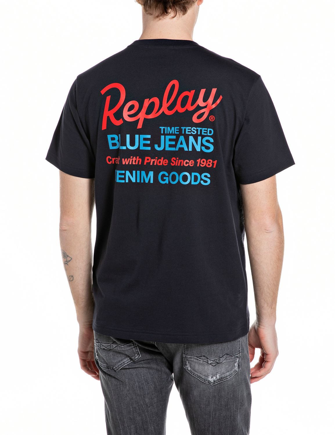 Replay T-Shirt aus reiner Baumwolle, mit Print – Bild 2 von 2