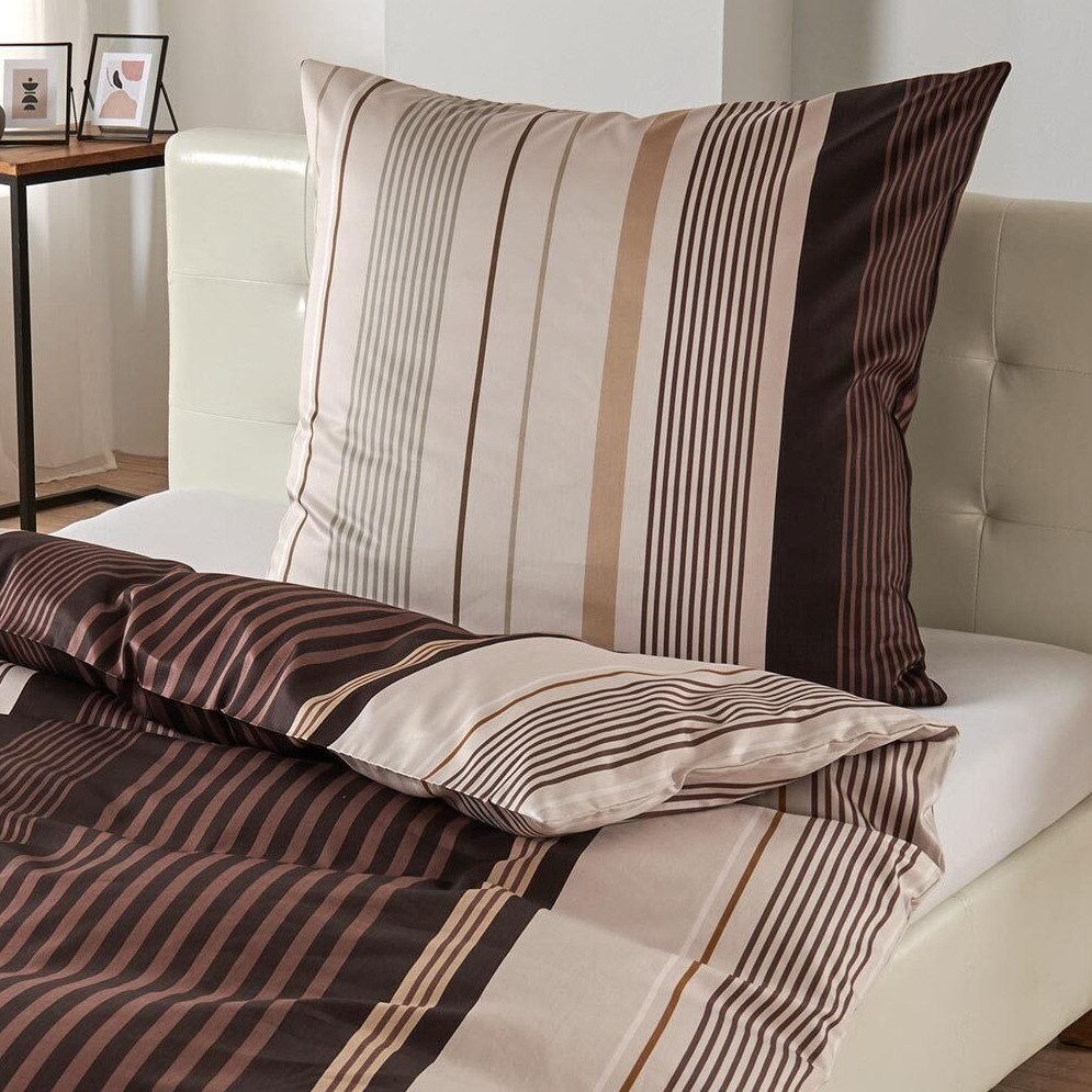 TRAUMSCHLAF Bettwäsche Streifen, Mako Satin, 2 teilig, edle Mako-Satin Qual günstig online kaufen