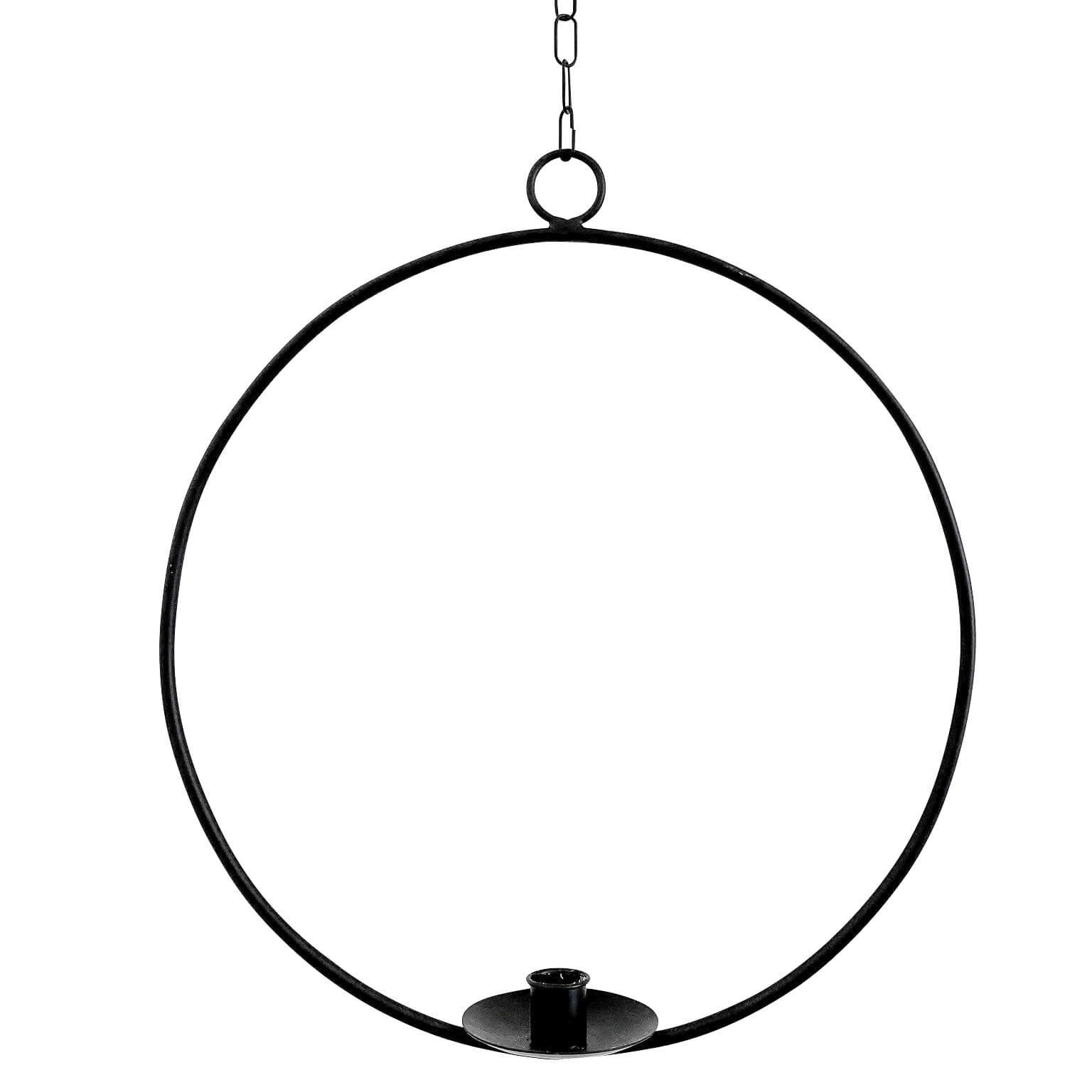 Dekohänger (1 St), Dekoring mit Vase/Kerzenhalter Ijus Rund, schwarz