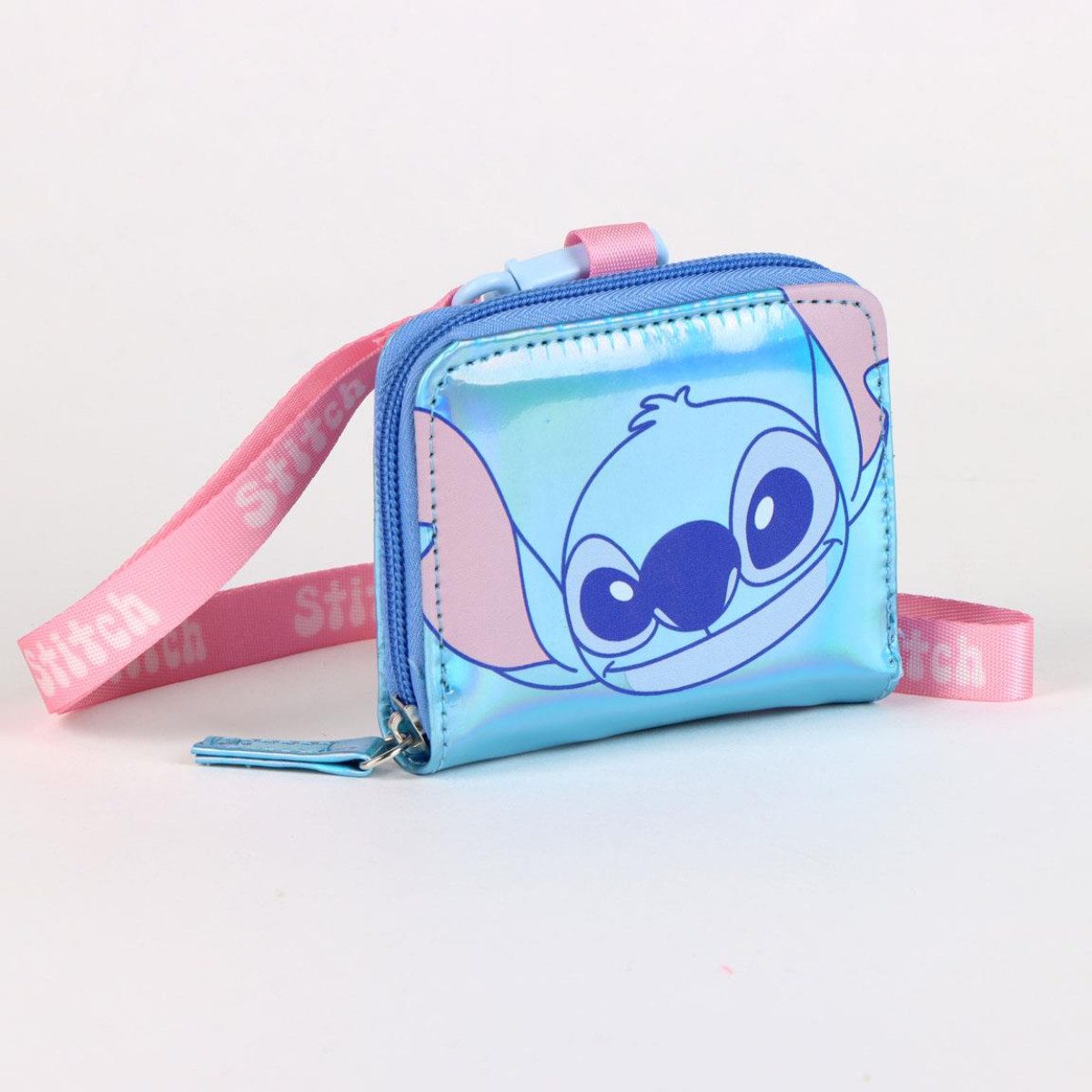 Disney Geldbörse Stitch Kinder Portemonnaie schimmernd Display