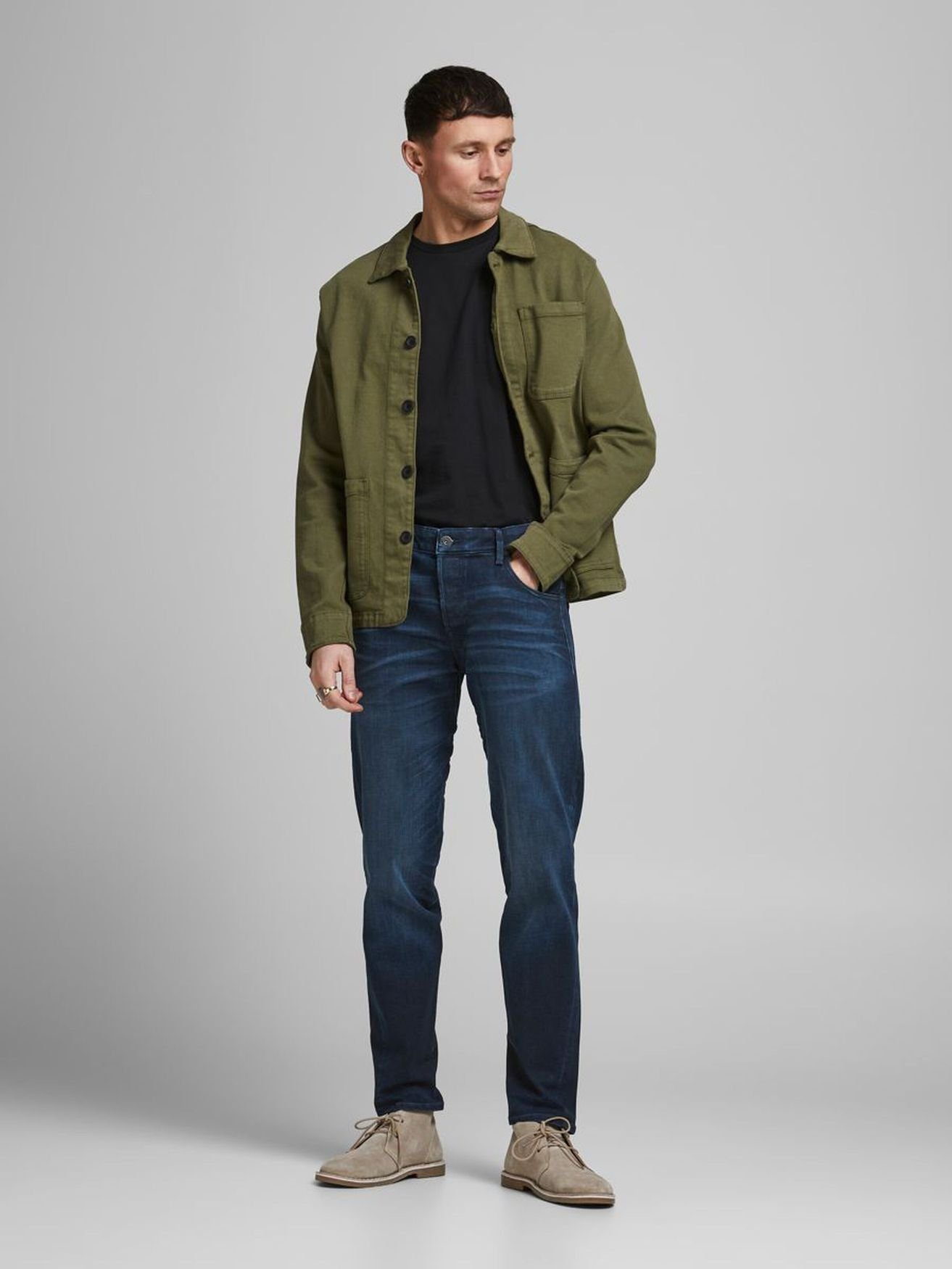 Jack & Jones Regular-fit-Jeans (1-tlg) JJIMIKE günstig online kaufen