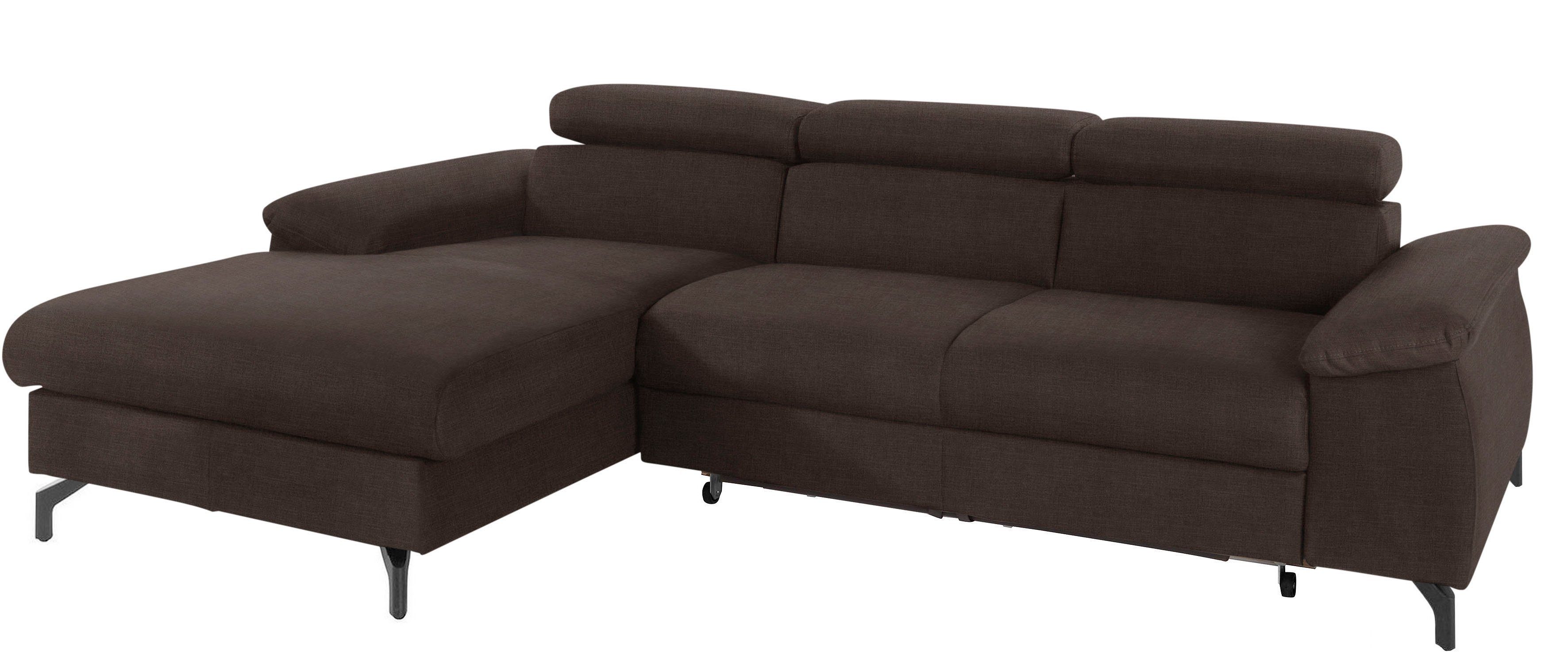 COTTA Ecksofa "Kitty L-Form", mit Kopfteilverstellung, wahlweise mit Bettfu günstig online kaufen