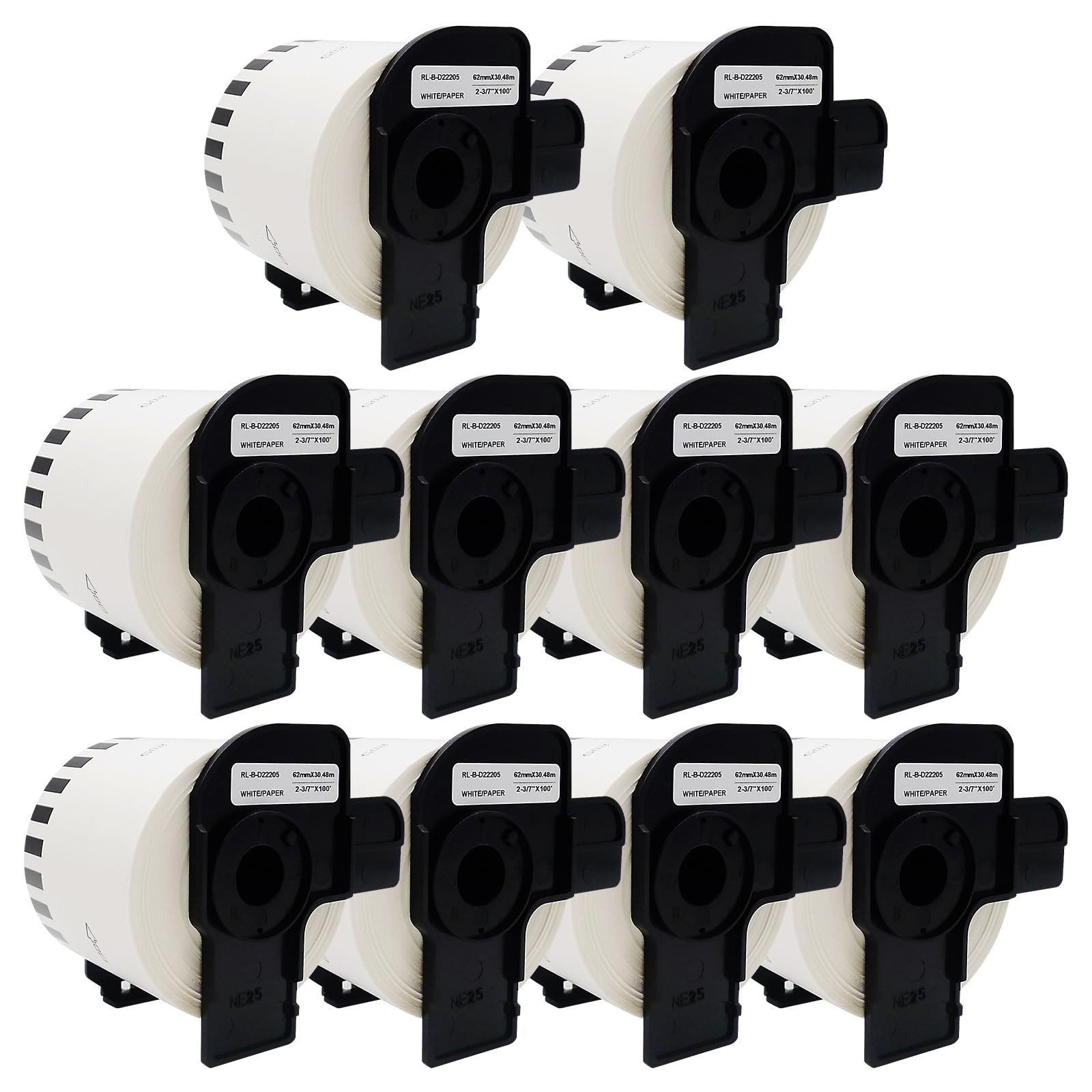 Bundviel Thermorolle DK-22205 Etiketten-Standard-4000 Weiße Standard-Adressetiketten