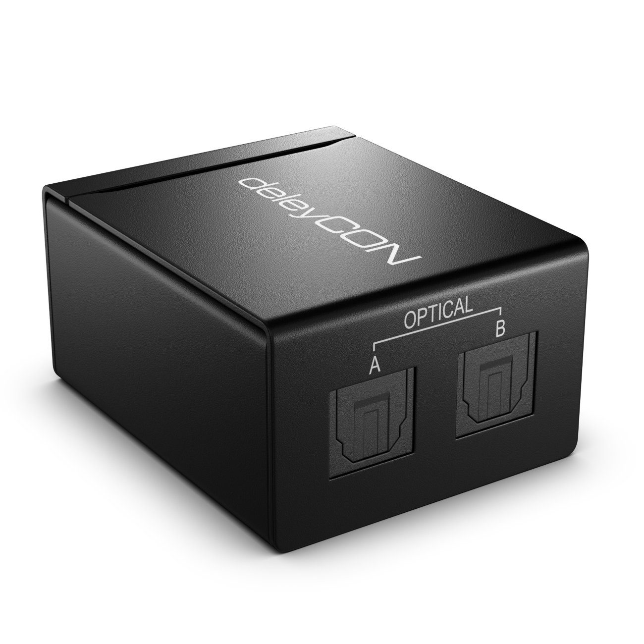 deleyCON deleyCON Toslink Splitter 2 Port Digital Audio Splitter Verteiler Audio- & Video-Adapter
