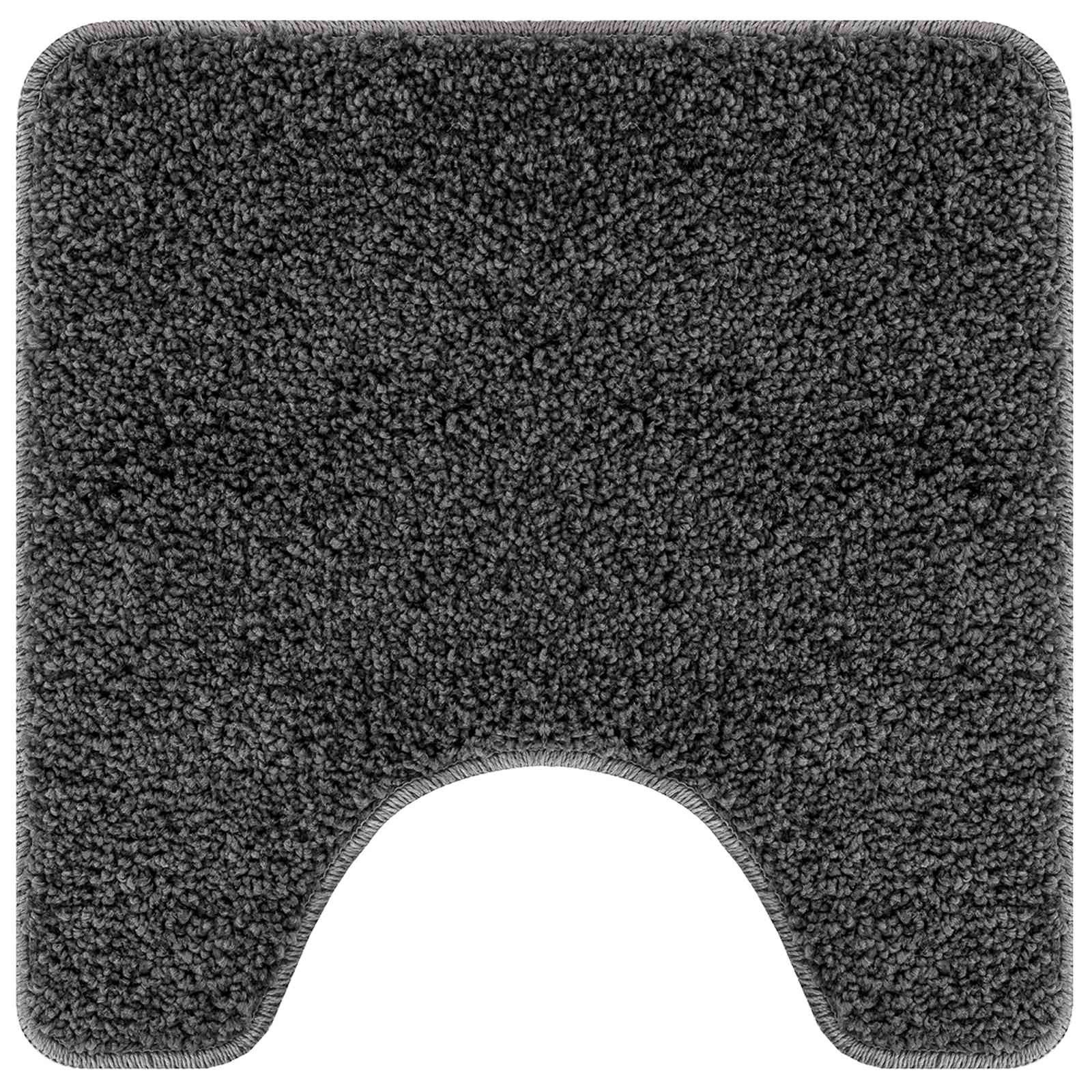 vidaXL Badematte Anti-Rutsch Badematten-Set 3 stk. Dunkelgrau 50 x 80 cm PP, Höhe 0.2 mm, Polypropylen – Bild 5 von 5