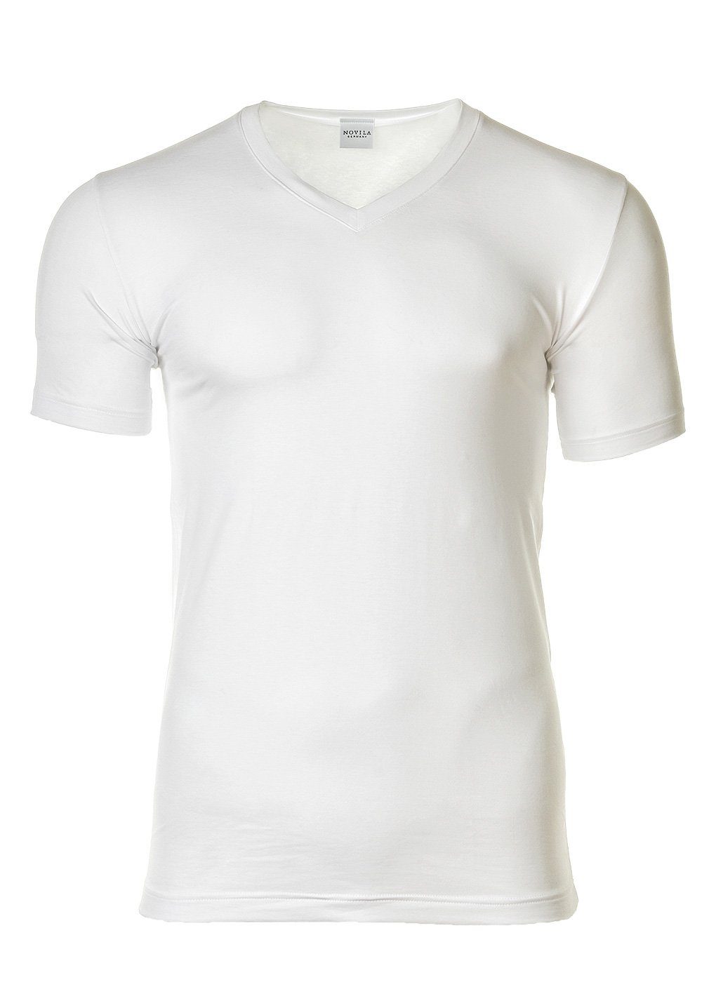 Novila Unterhemd »Herren T-Shirt - V-Ausschnitt, Stretch Cotton,« online  kaufen | OTTO