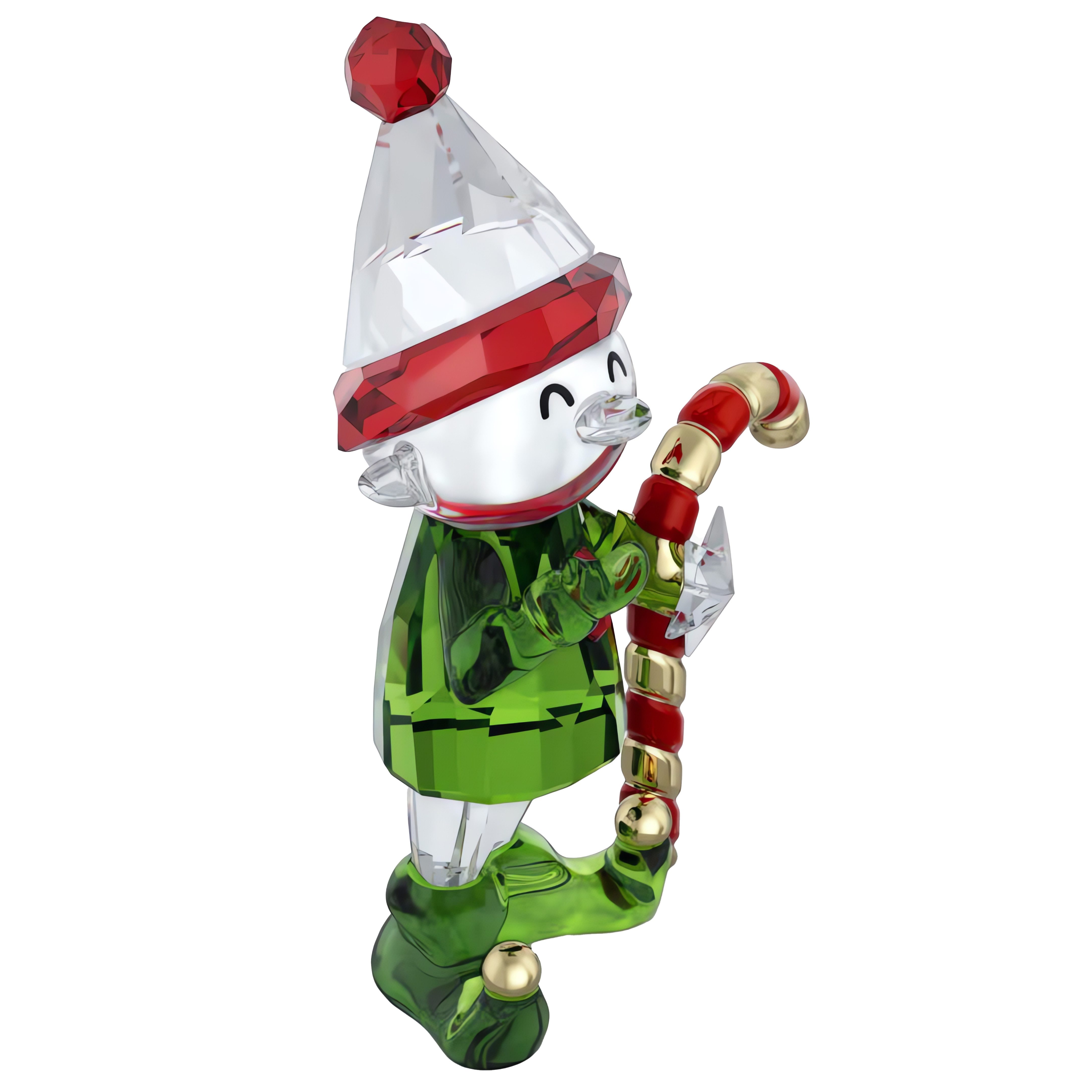 Swarovski Weihnachtsfigur Dekofigur Kristallfigur Sammelfigur Dulcis Elfe und Zuckerstange, (1 St)