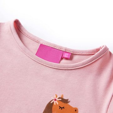 vidaXL Langarmshirt Kinder-Langarmshirt Hellrosa 104