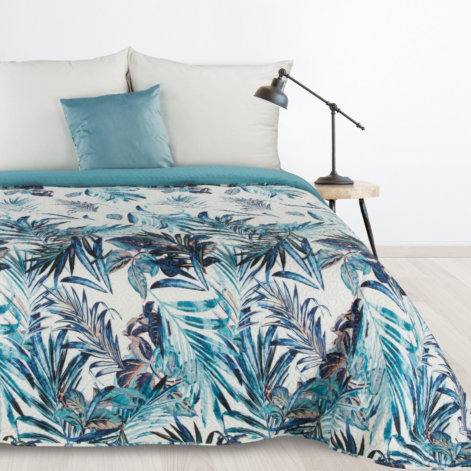 Design91 Tagesdecke Tropical, Palmen Muster Grüne günstig online kaufen