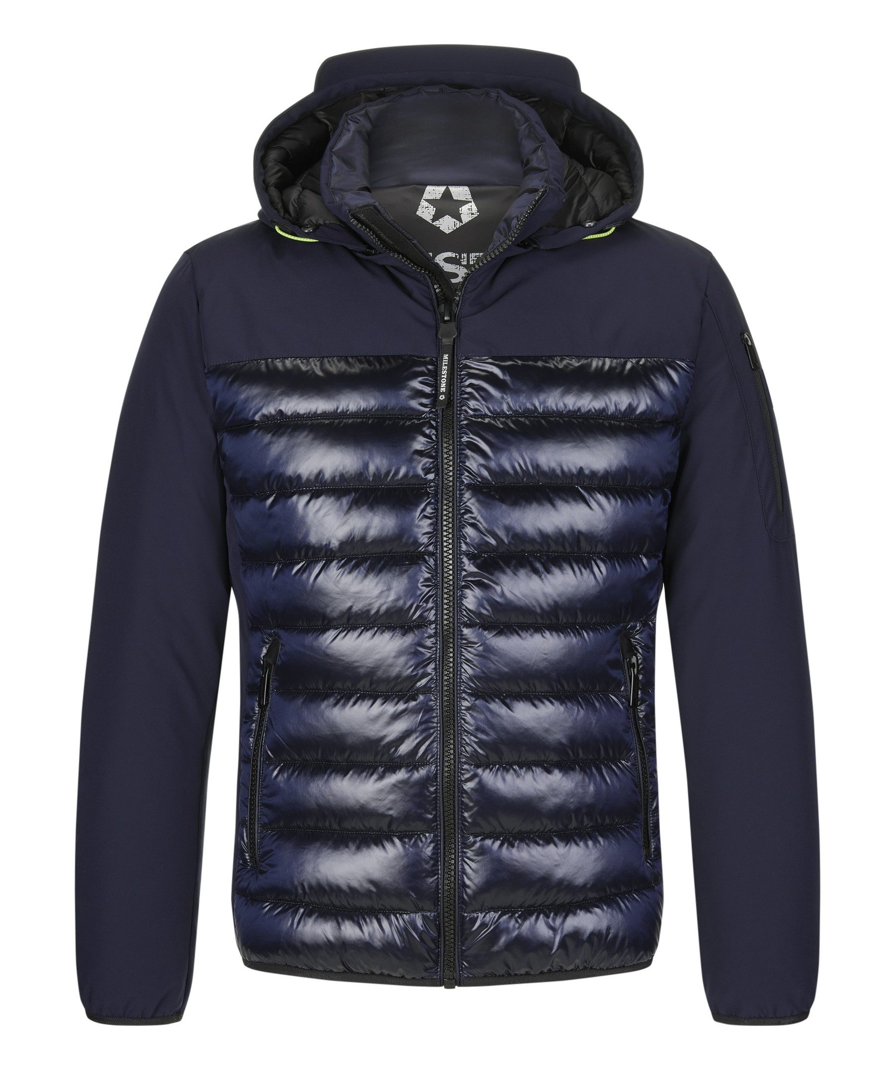 Milestone Steppjacke MSDimaro Hybridjacke High-Shine Oberstoff günstig online kaufen