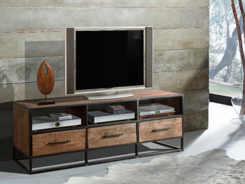 WOLF MÖBEL Sideboard (175x40x60), SPRING Lowboard mit 3 Schubladen