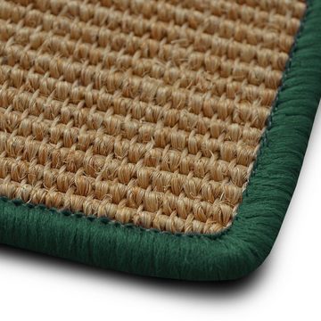 Läufer Salvador natur, Teppichläufer erhältlich in vielen Farben & Größen, Floordirekt, rechteckig, Höhe: 6 mm, Kettelung in Wunschfarbe