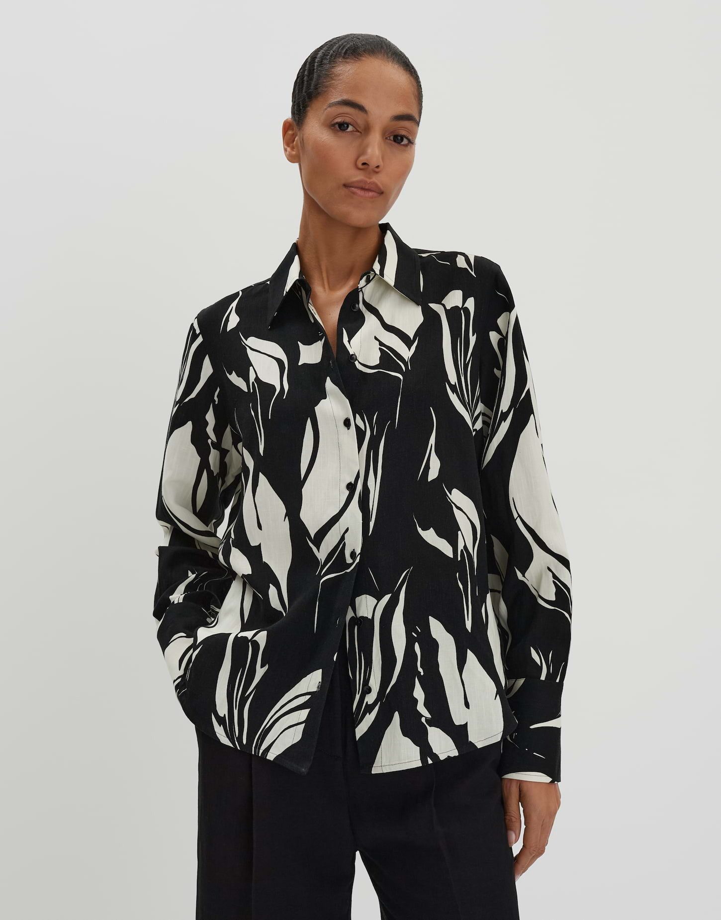Longbluse ZERLIAN FLORAL im floralen Design