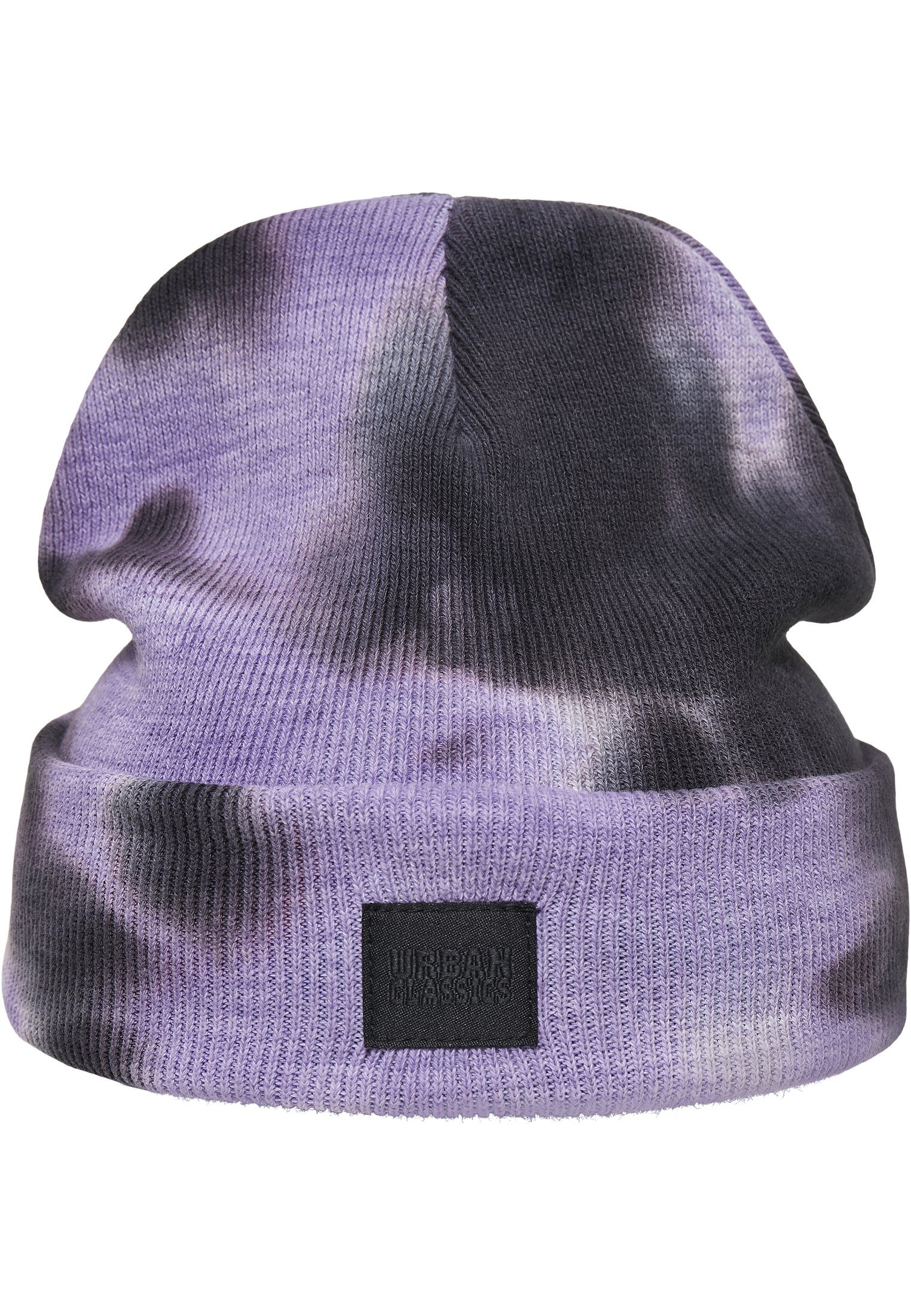 URBAN CLASSICS Beanie Unisex Tie Dye Beanie (1-St) ultraviolet/darkgrey