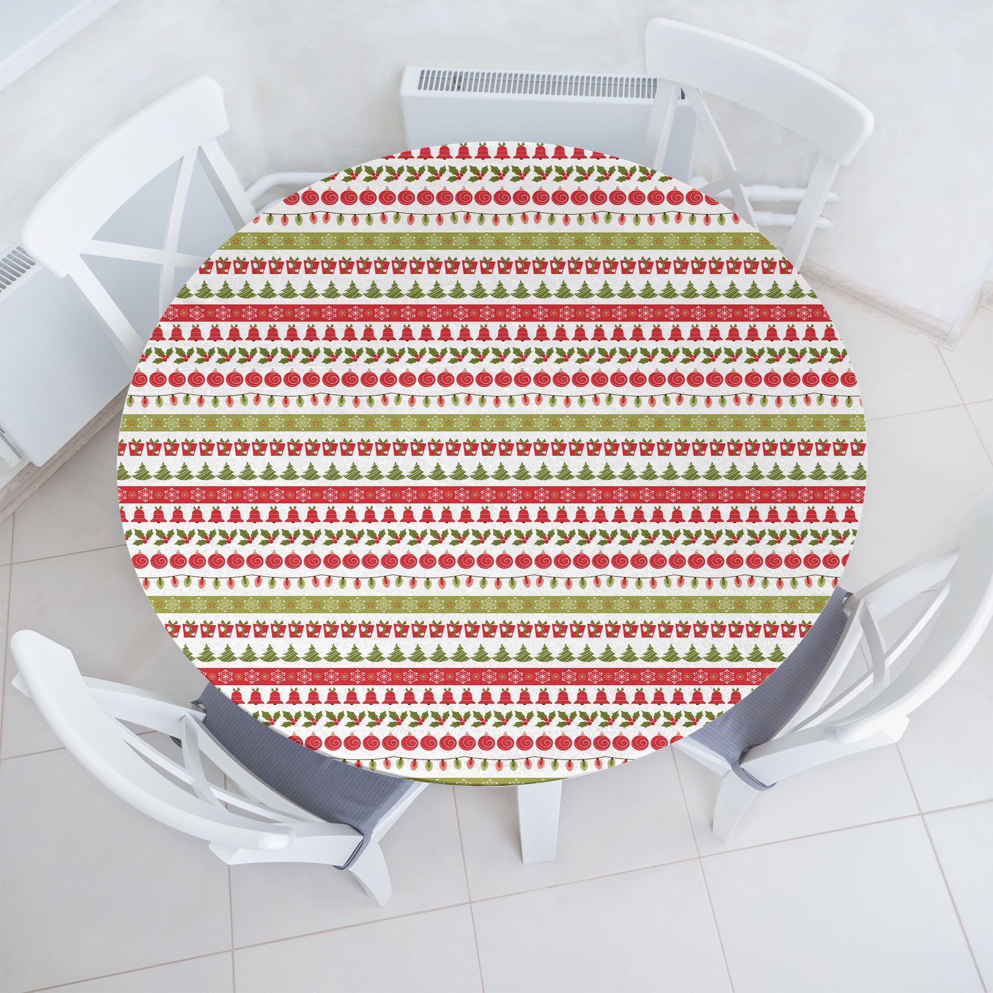 Abakuhaus Tischdecke Rundum-elastische Stofftischdecke, Weihnachten Dezember Urlaub