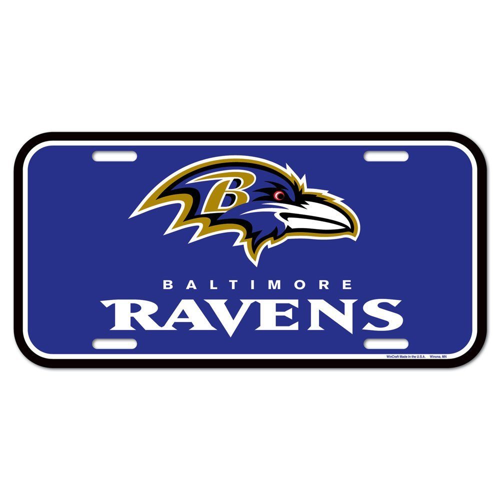 WinCraft Schmuckset NFL Kennzeichenschild Baltimore Ravens