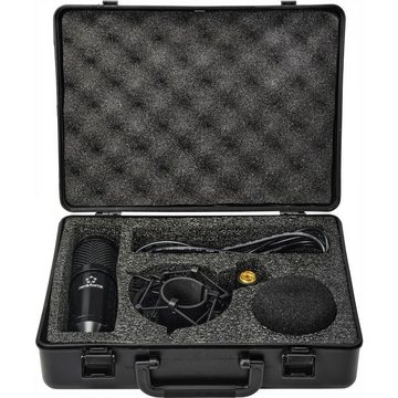 Renkforce Mikrofon USB-Mikrofon mit Hartschalenkoffer, inkl. Koffer, inkl Spinne, inkl. Windschutz, inkl. Kabel