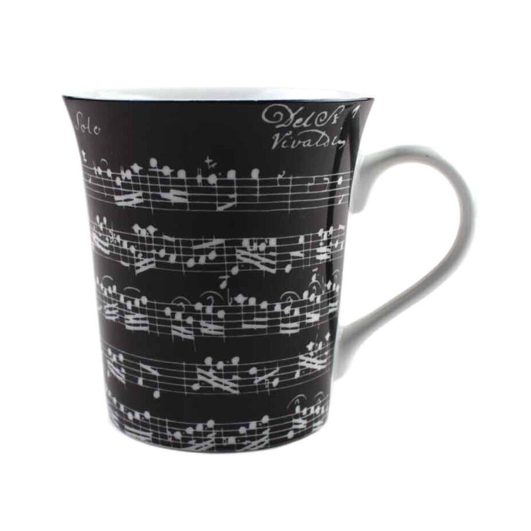 mugesh Tasse Tasse Vivaldi, für Musiker schwarz