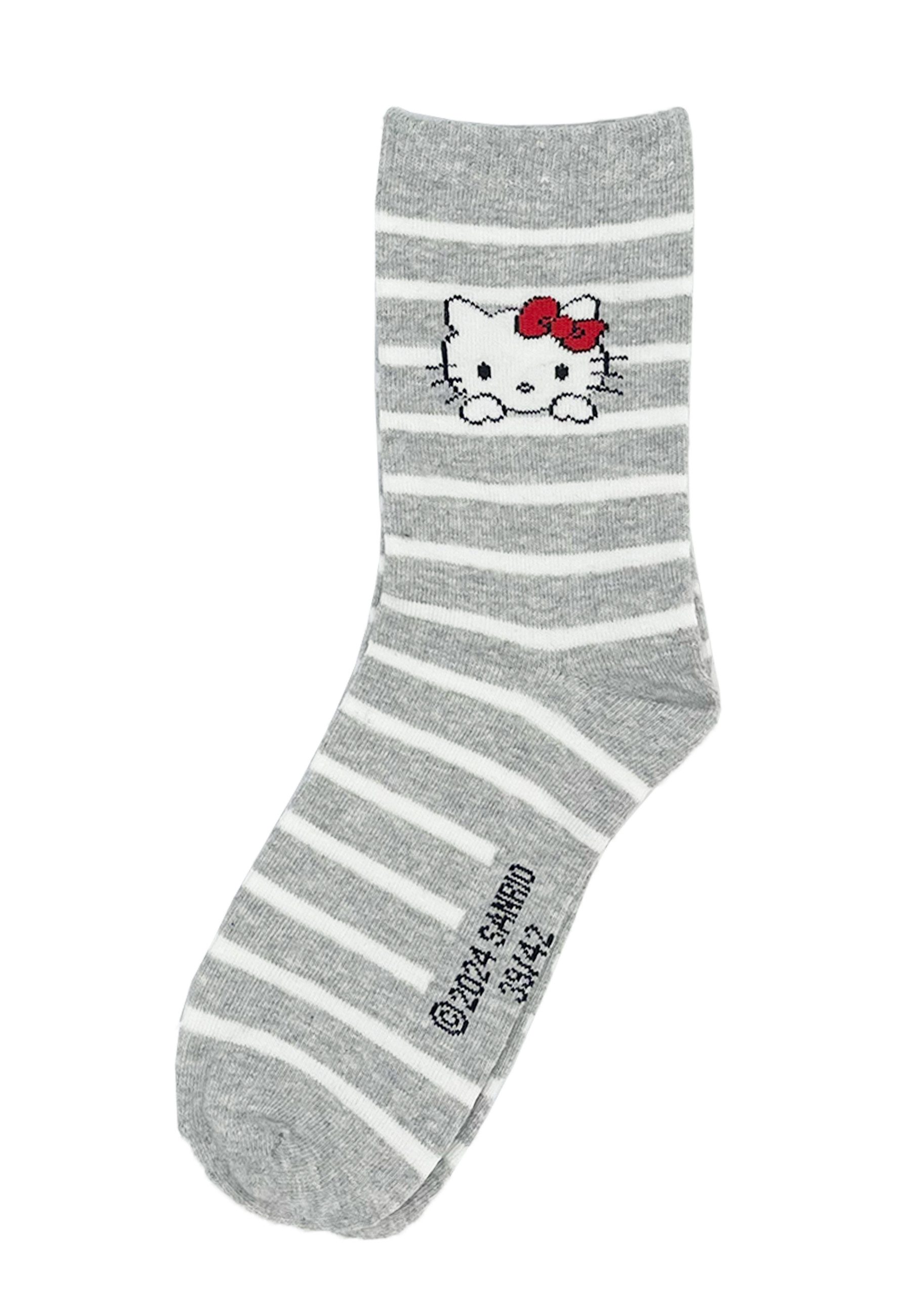 ONOMATO! Socken Hello Kitty Damen Socken 6er Pack (6-Paar)