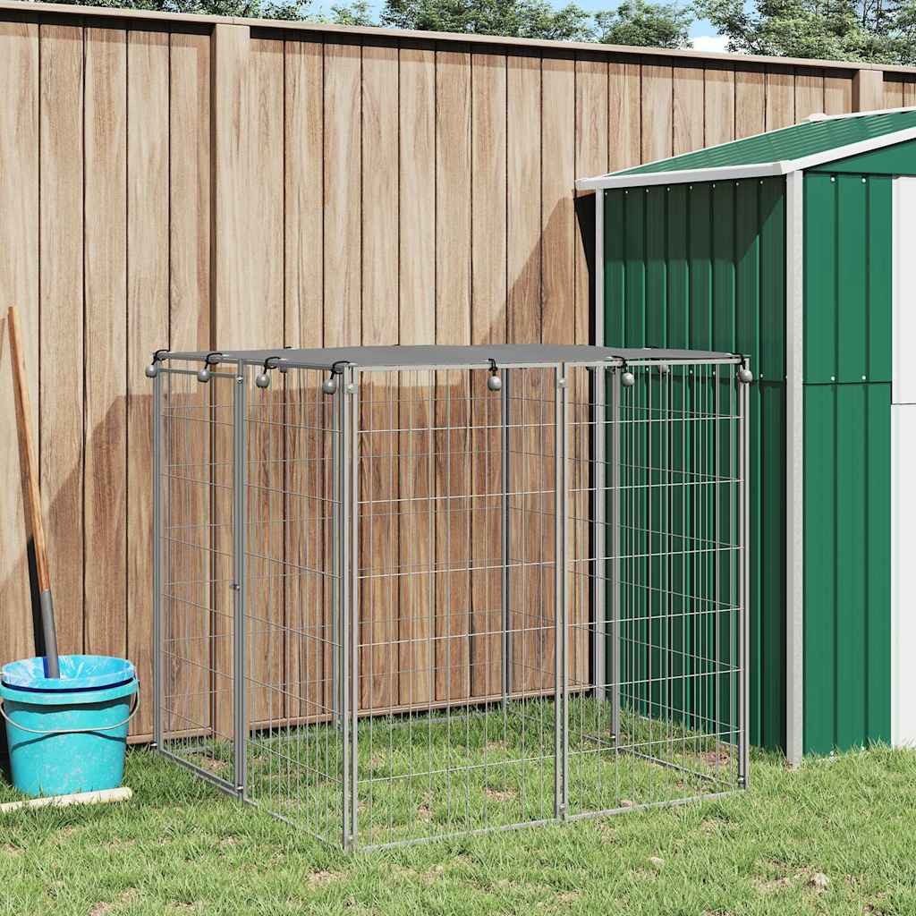 vidaXL Hundezwinger vidaXL Hundezwinger Silbern 110x110x110 cm Stahl