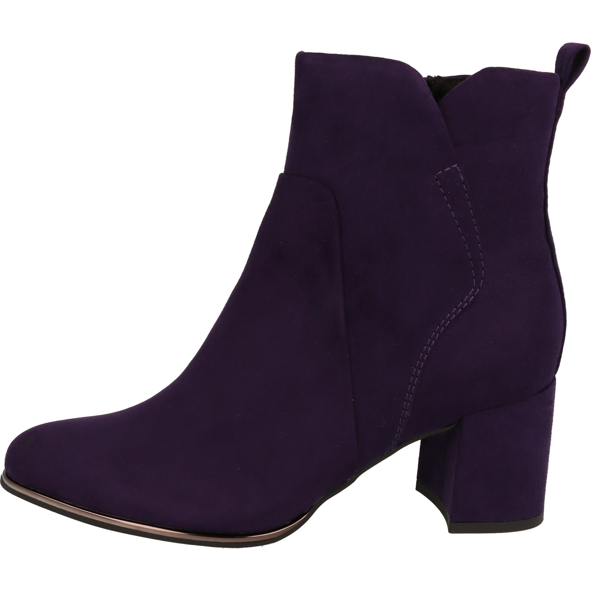 Schuhe 2-25095-41 elegante TOZZI MARCO Reißverschluss Damen Purple High-Heel-Stiefelette