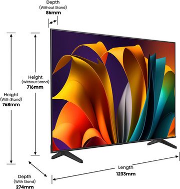 Hisense 55E6NT DLED-Fernseher (139 cm/55 Zoll, 4K Ultra HD, Smart-TV)