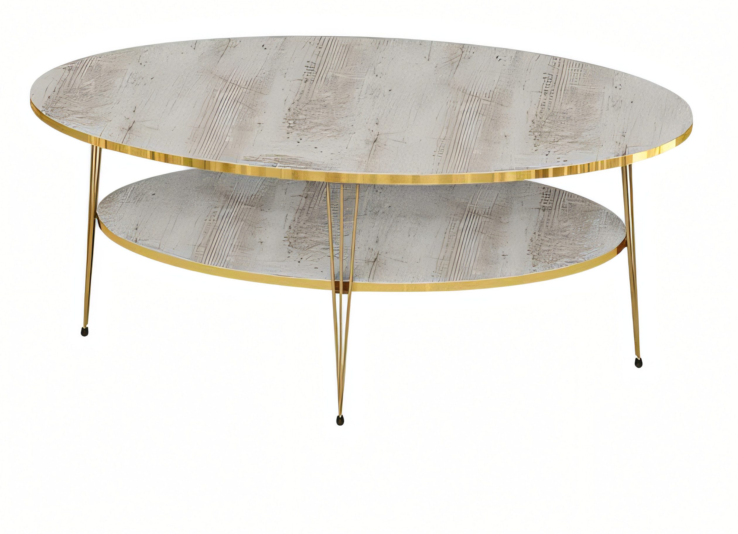 JVmoebel Couchtisch Moderner grauer Tisch aus Holz mit Edelstahl-Akzenten (Packung), Made in Europe
