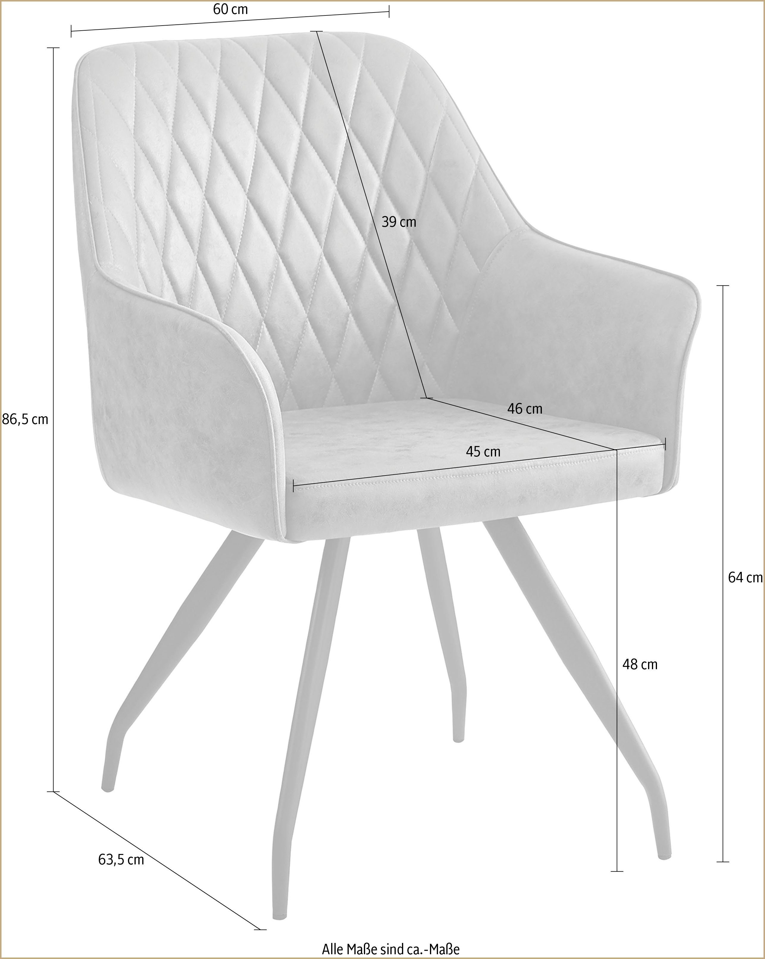 Polsterstuhl St), Kayoom Elegant, Steppung Braun Braun Stuhl | mit Amber 225 (1