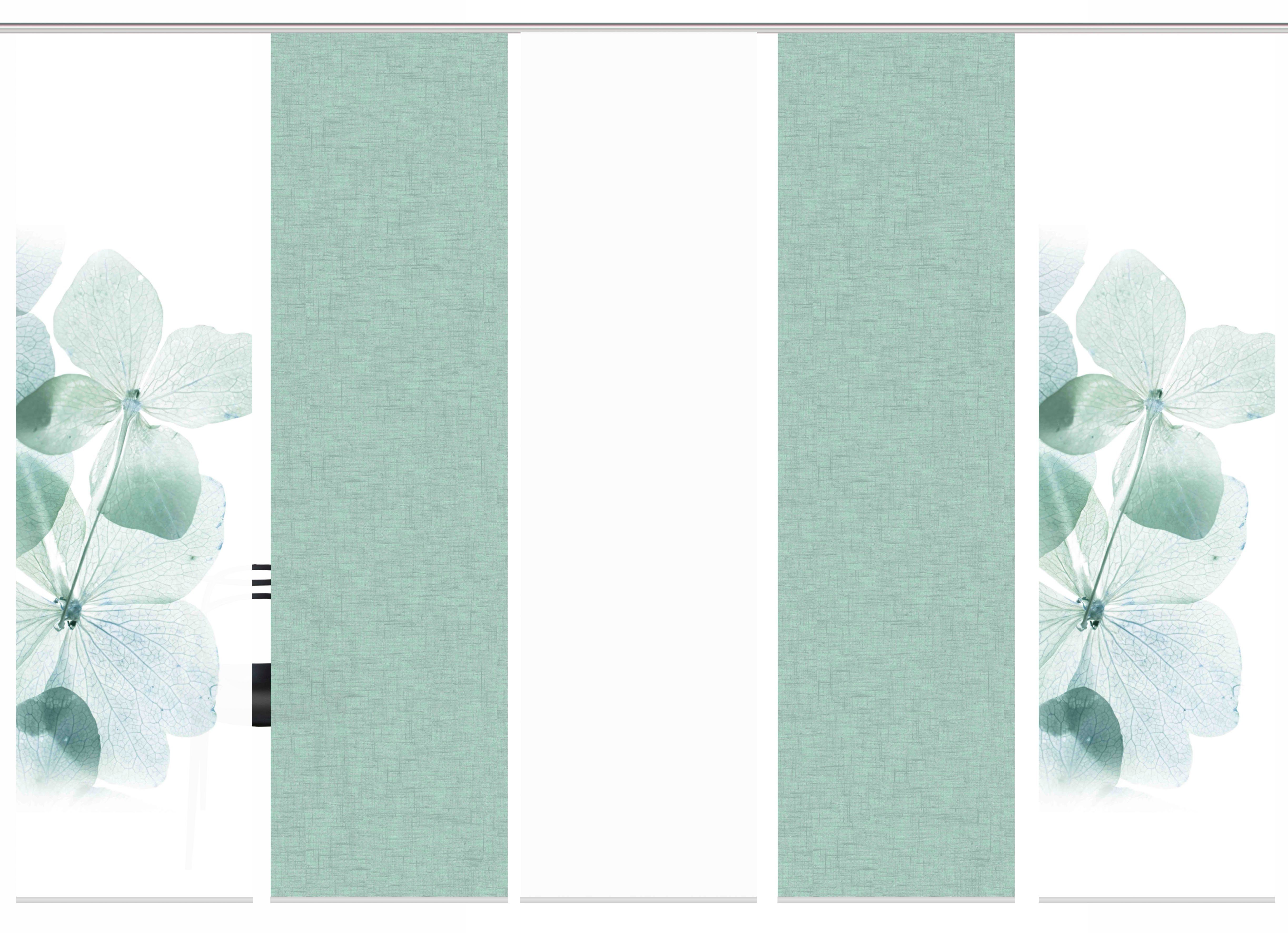 HOME WOHNIDEEN Schiebegardine BONITA 5er SET (5 St), Paneelwagen, blickdich günstig online kaufen