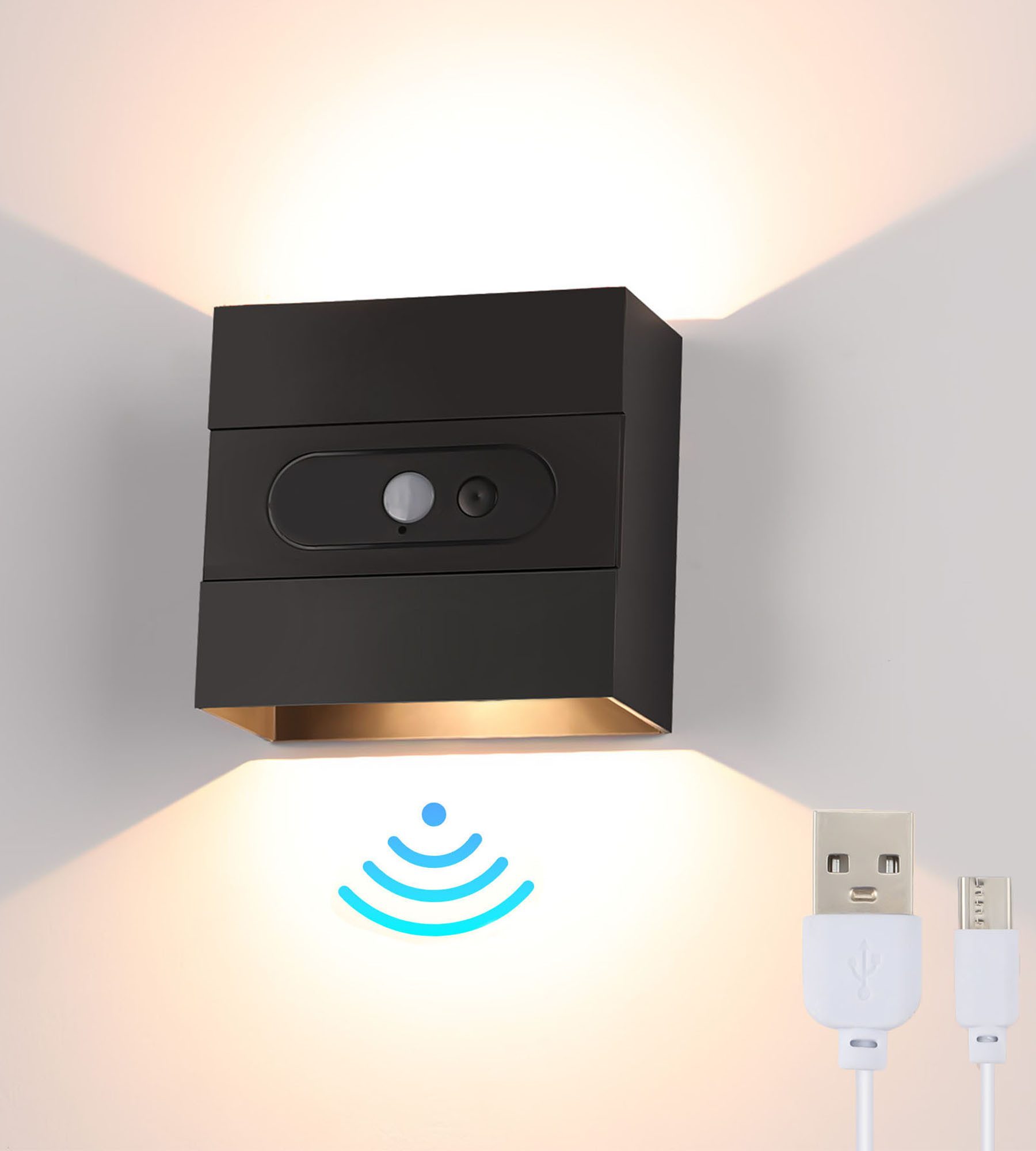 oyajia LED Wandleuchte Wandleuchte mit Bewegungsmelder, günstig online kaufen
