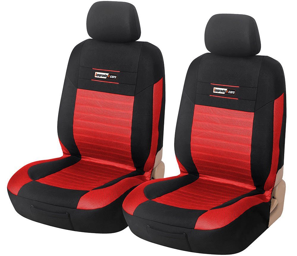Upgrade4cars Autositzbezug Auto-Sitzbezüge Vordersitze, 4-teilig, Auto-Schonbezüge für Fahrersitz & Beifahrer