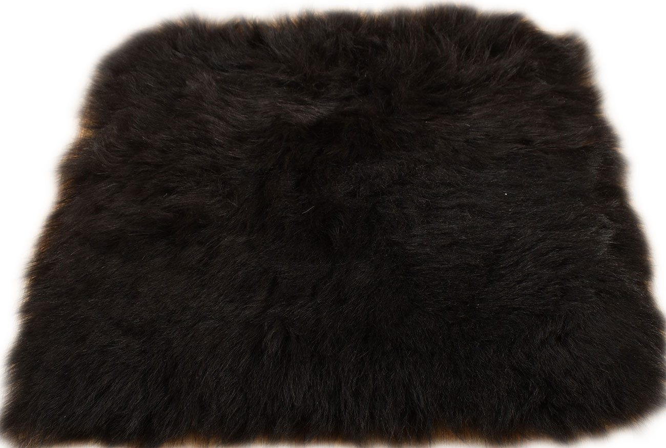 KUHFELL online & NOMAD Stuhlkissen Lammfell Pad Sitzauflage Stuhlkissen aus echtem Schaffell 35 x 35 cm