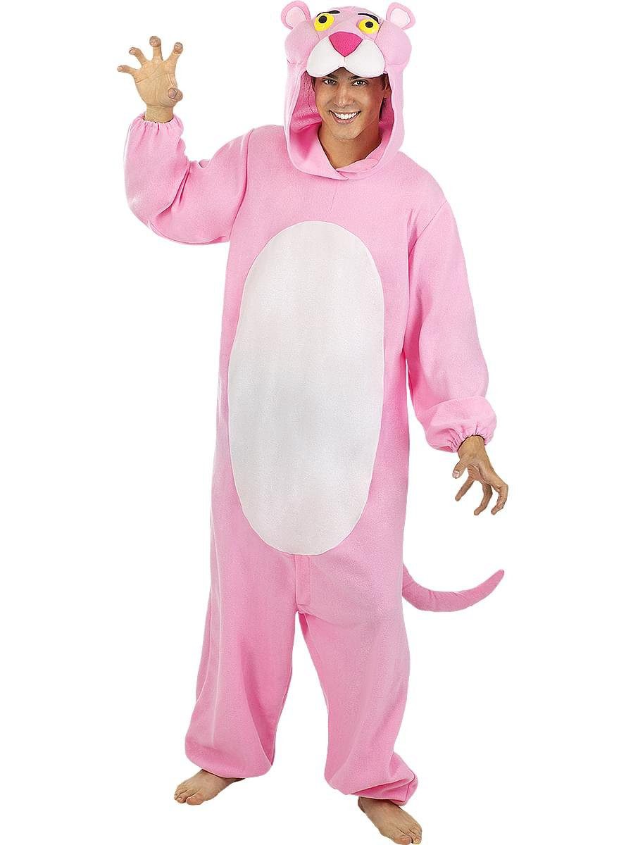 Funidelia Kostüm Der rosarote Panther Kostüm, Der Pink Panther als kuscheliger Einteiler