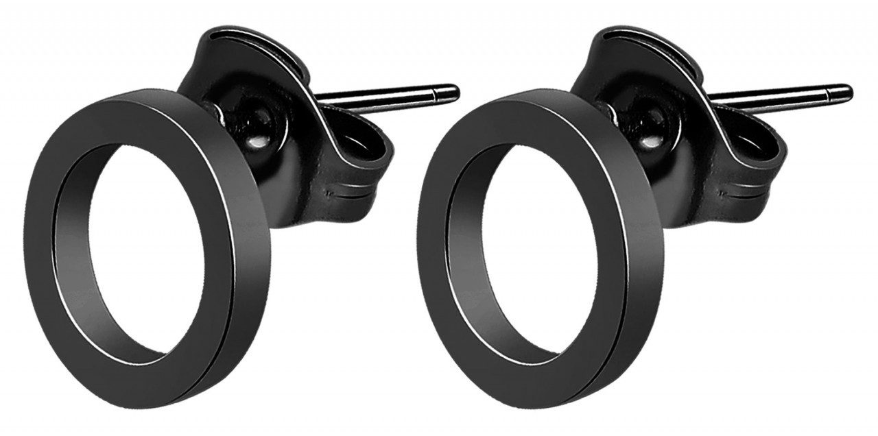 Adelia´s Paar Ohrhänger Damen Ohrstecker aus poliertem Edelstahl Ø 8 mm günstig online kaufen