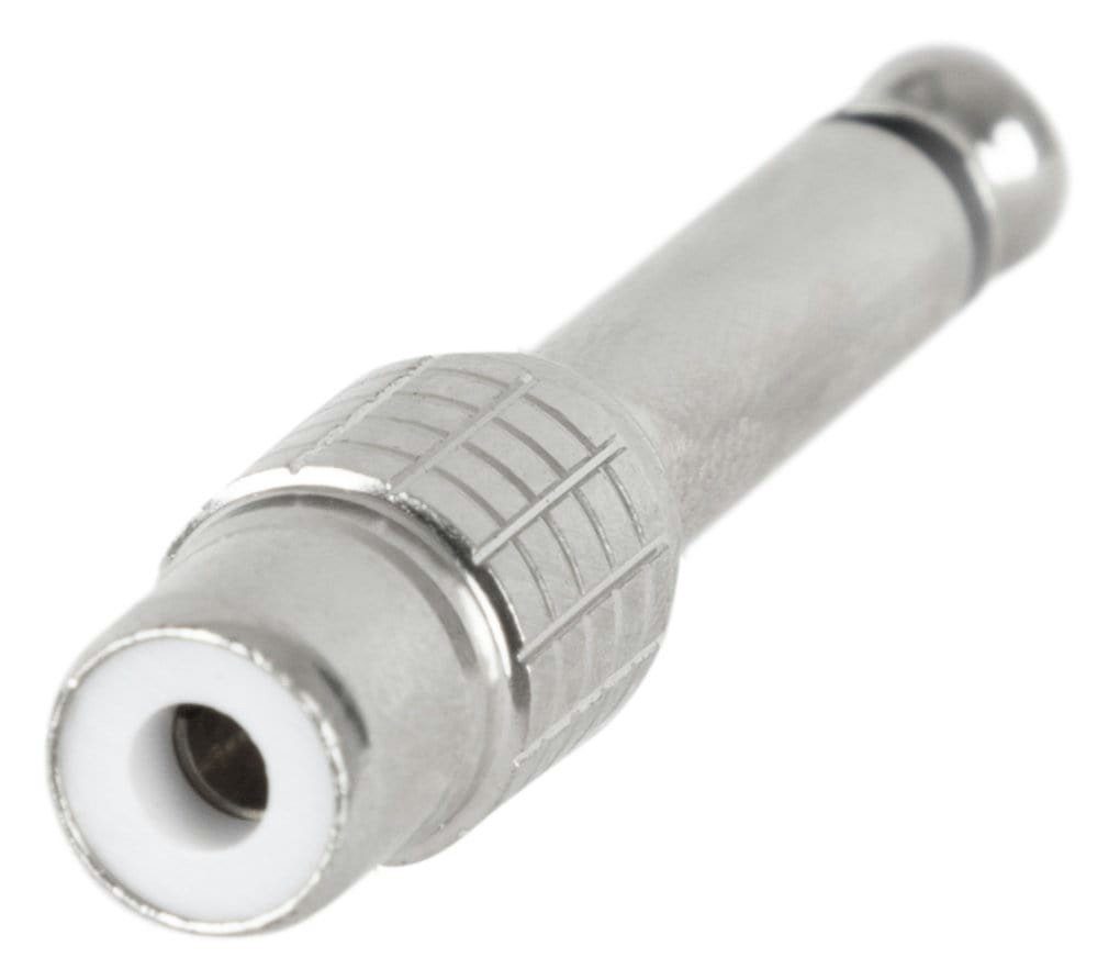 Pronomic AD-CFJM Audio-Adapter Cinch/RCA Buchse zu 6,3mm Mono-Klinkenstecker, Fertig verdrahtet und einsatzbereit