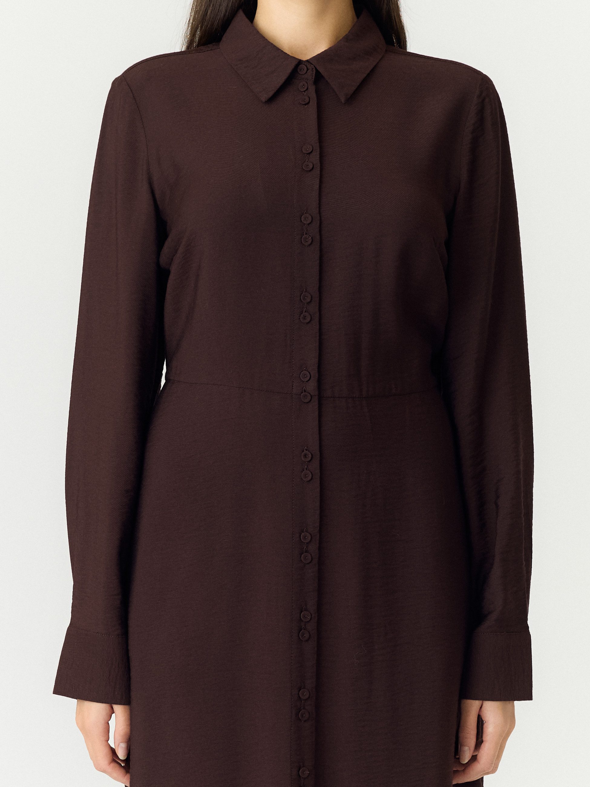 Y.A.S Blusenkleid YASSAFERA LS LONG SHIRT DRESS S. NOOS Viskosemischung, regular fit