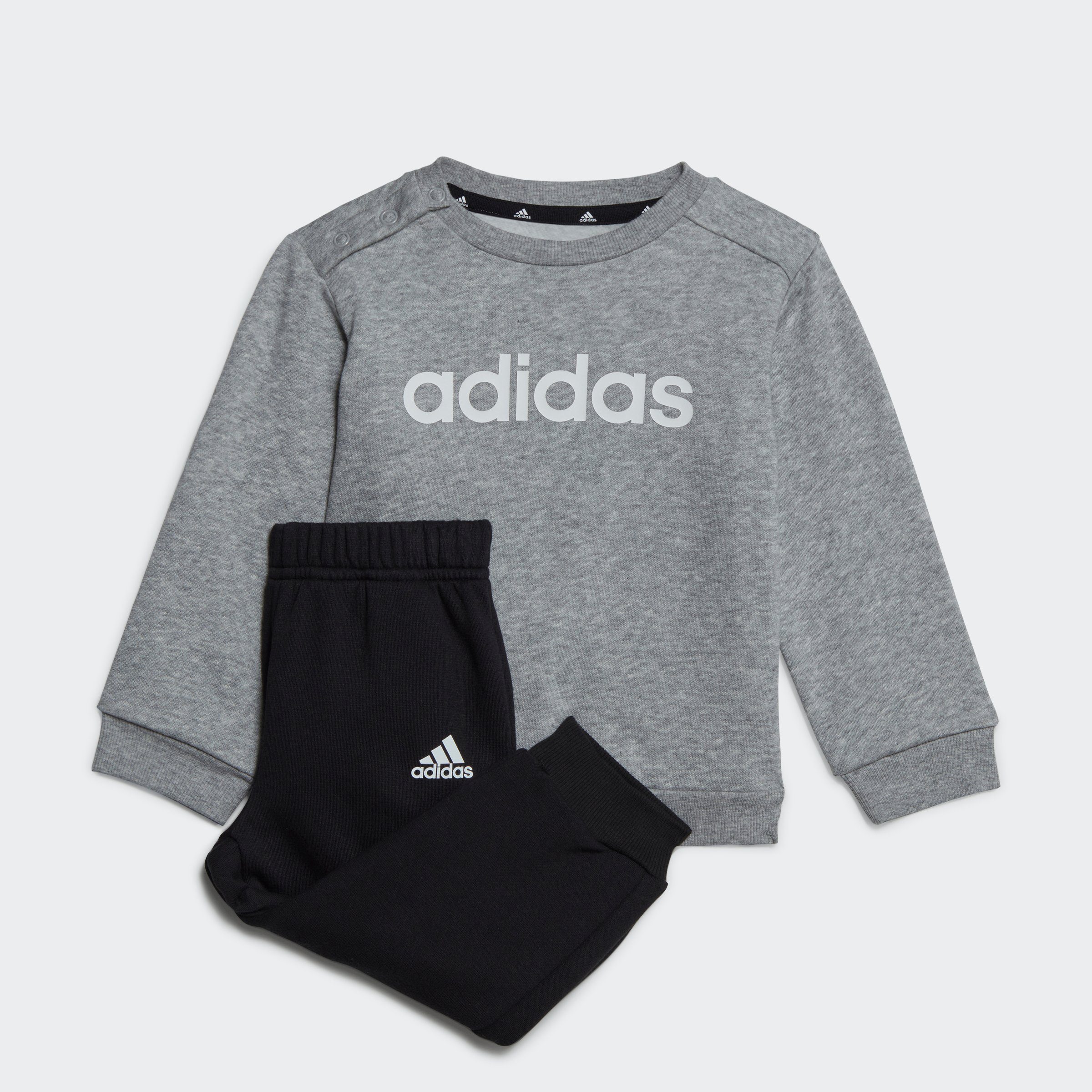 adidas Sportswear Trainingsanzug (2-tlg) Medium White JOG Grey / Heather FL LIN I