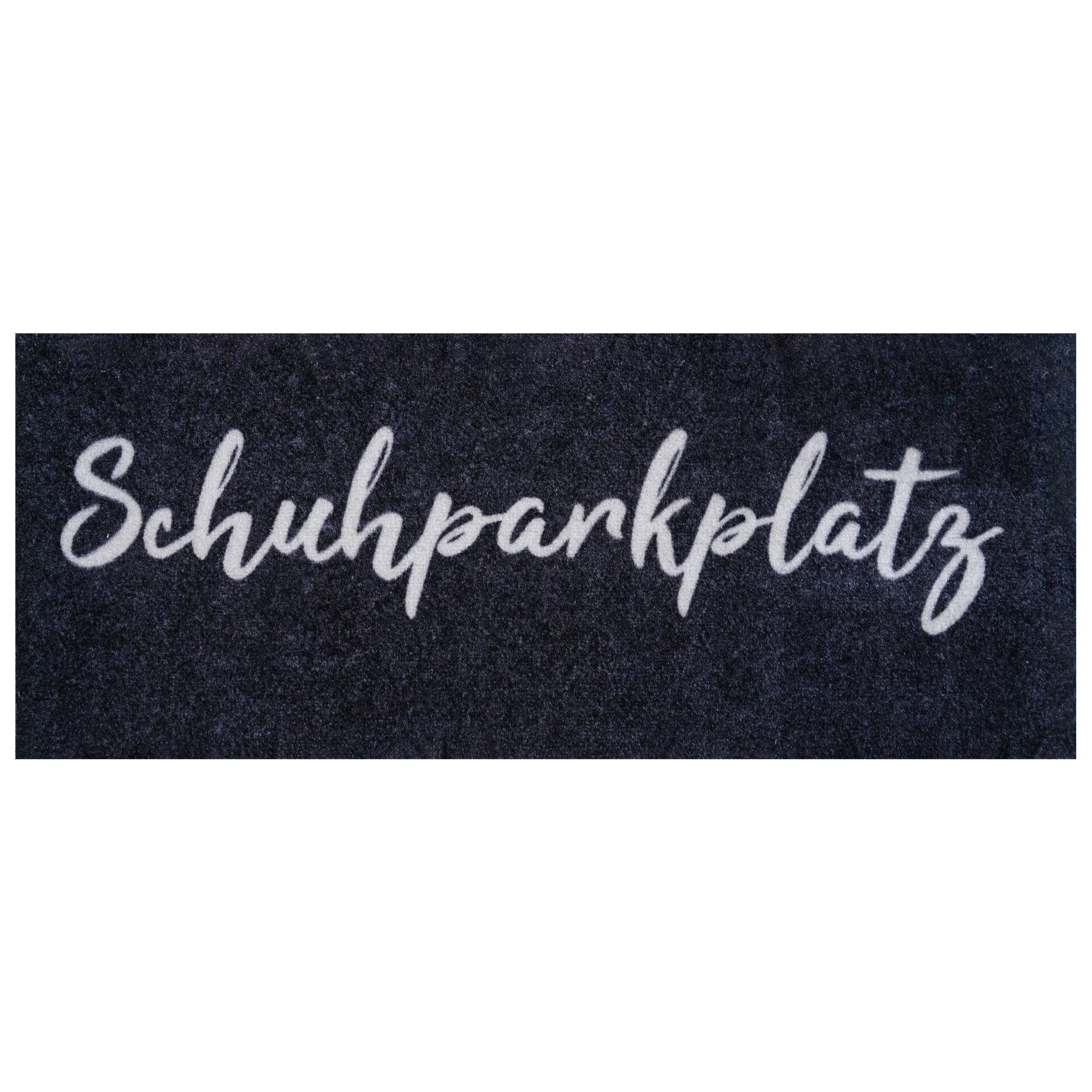 Floordirekt Fußmatte Varo, Waschbare Schuhmatte mit Schuhparkplatz, rutschhemmend, Schuhparkplatz für bis zu 4 Paar Schuhe