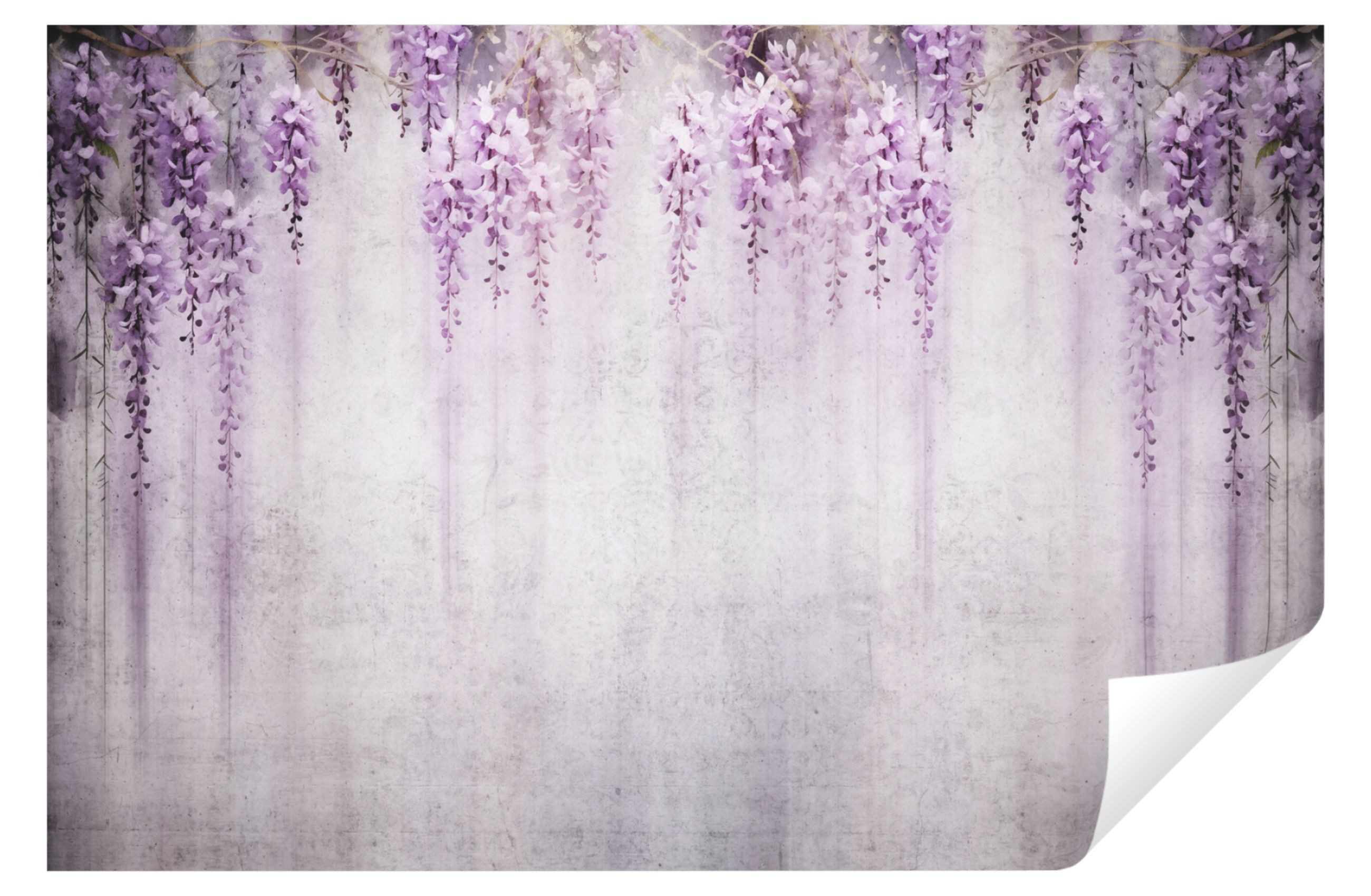 Wallarena Fototapete Blumen Hängende Glyzinienblüten Vlies günstig online kaufen