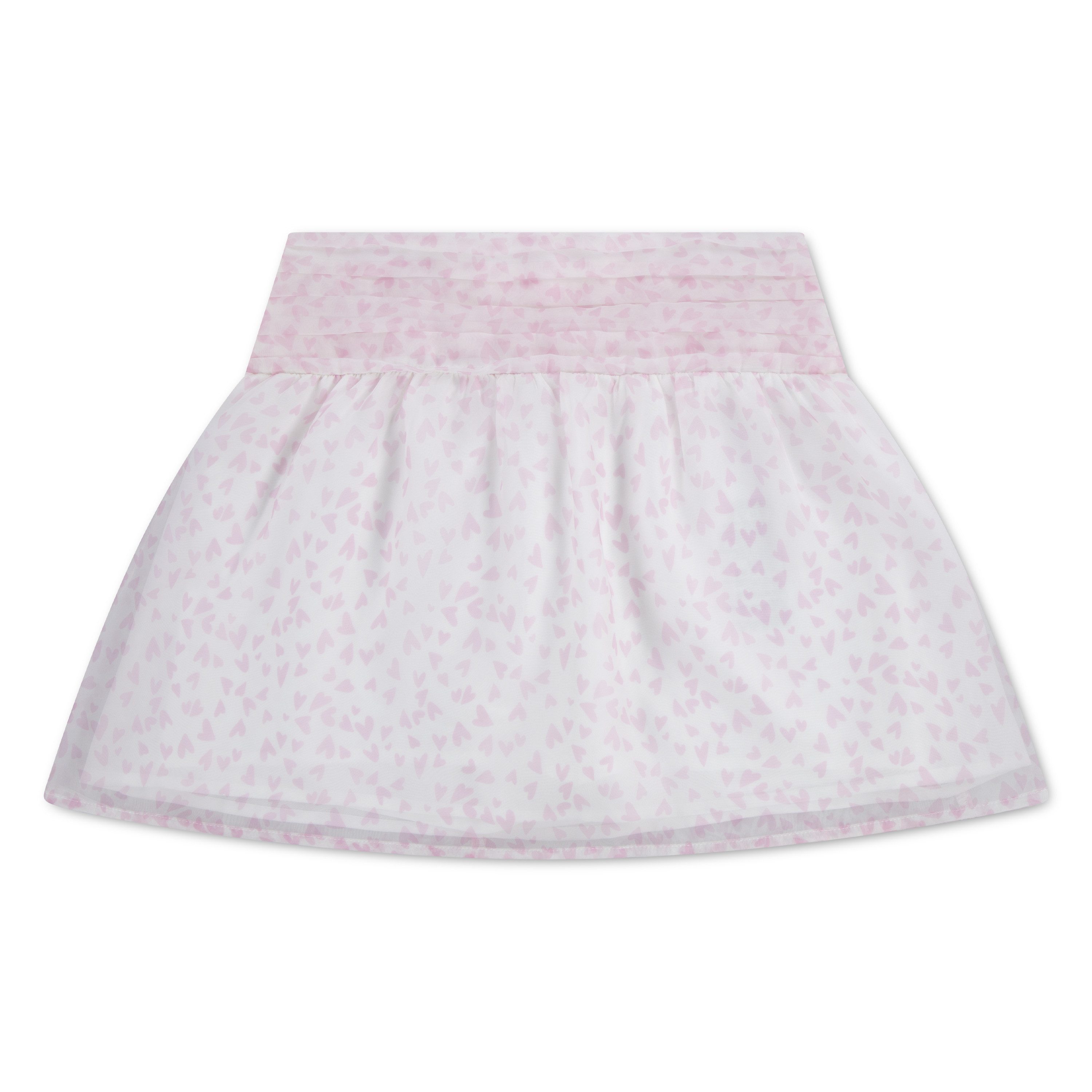 Abercrombie Kids Minirock AFG EMERSON ORGANZA SKORT mit breitem Bund und Herzchen-Muster, für Girls