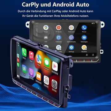 GelldG Navigationsgeräte mit CarPlay und Android Auto, Bluetooth, Mirrorlink Autoradio
