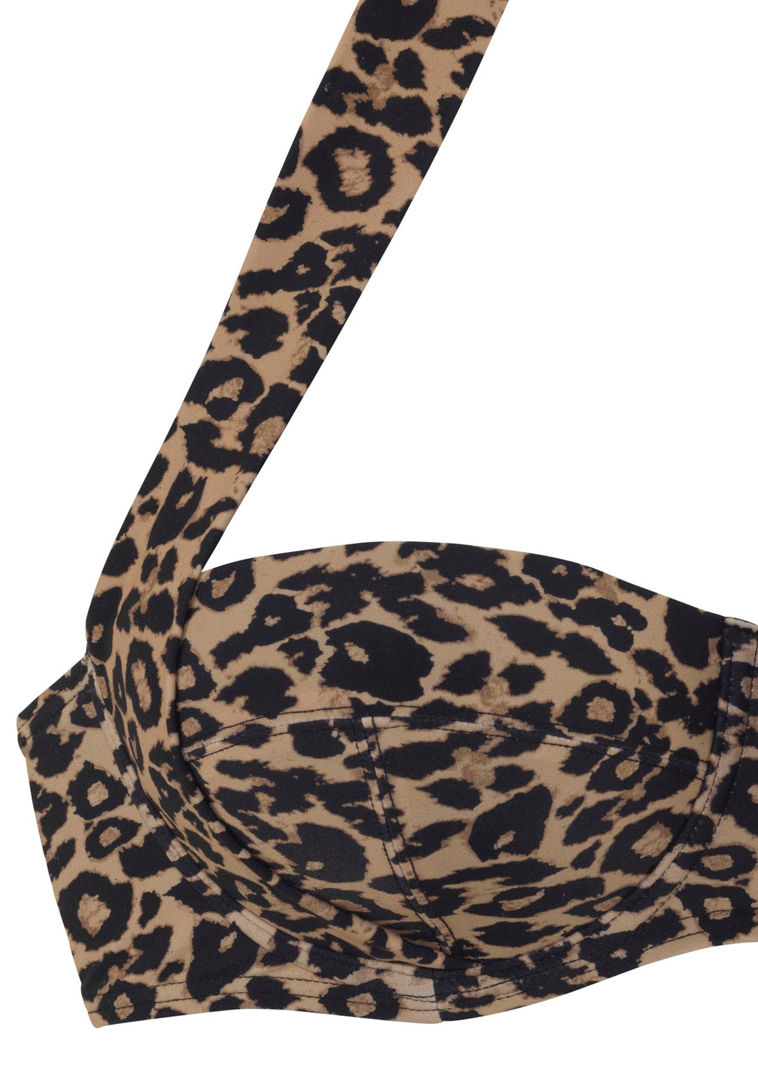 Vivance by Lascana Bügel-Bandeau-Bikini-Top Thora, in modischem Leo-Print – Bild 4 von 5