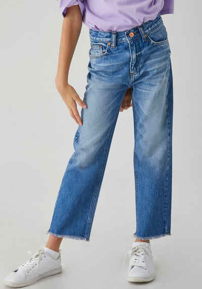 LTB Weite Jeans OLIVA mit Fransenkante am Beinabschluß, for GIRLS